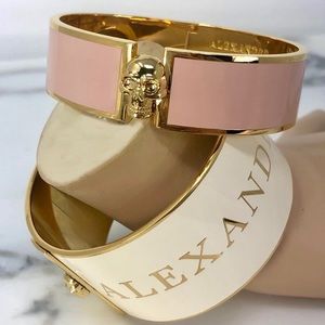 Authentic Alexander McQueen Skull Clap Bracelet
